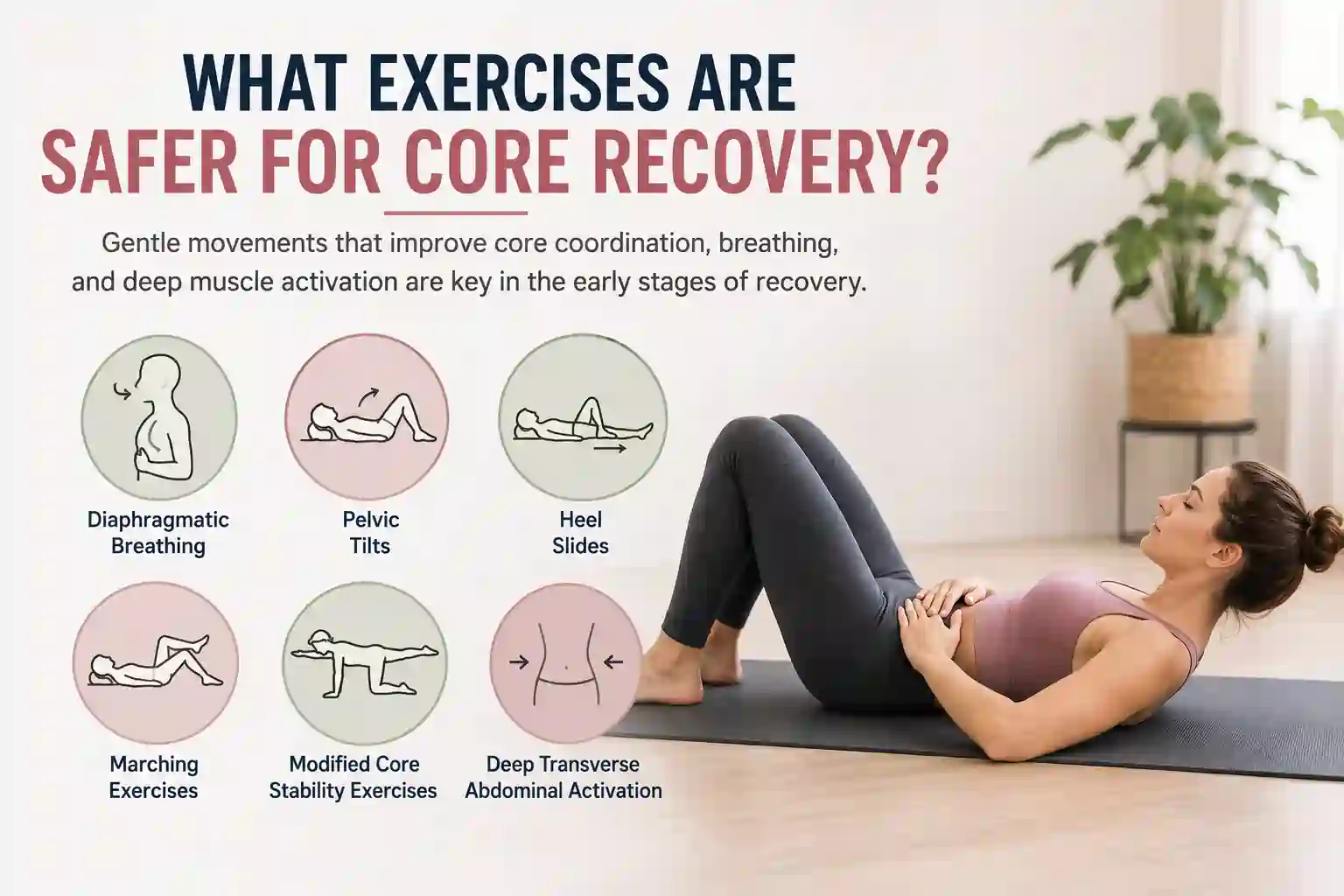 Which exercises may help diastasis recti Christchurch?